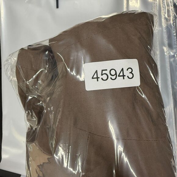 7th Avenue Blazer Women 16 Brown Button Up Collared Long Sleeve Cotton Lined - Picture 7 of 7